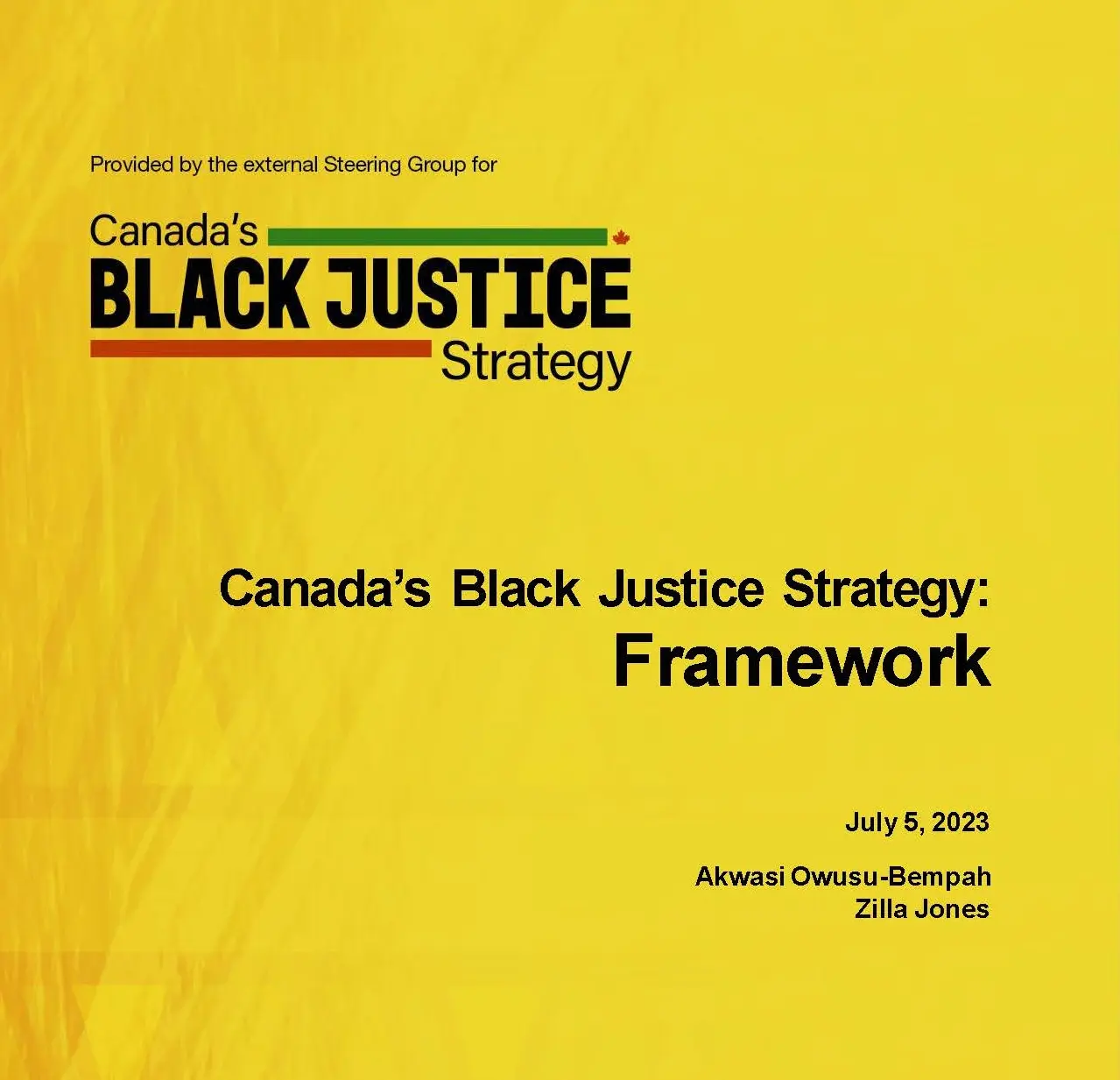 Black Justice Strategy