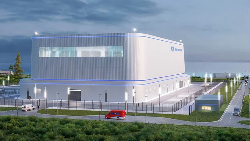 Nuclear facility rendering included in the document’s Ontario new-energy imagery.